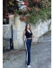 Lacivert Şeritli Eşofman Altı