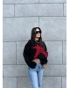Siyah Star Oversize Triko