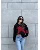 Siyah Star Oversize Triko