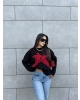 Siyah Star Oversize Triko