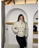 Bej Dik Yaka Kaşe Mont