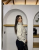 Bej Dik Yaka Kaşe Mont