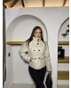 Bej Dik Yaka Kaşe Mont