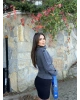 Antrasit Mini Kareli Dik Yaka Kaşe Kaban