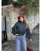 Antrasit Moskova Kaşe Bomber Mont