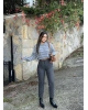 Antrasit Yüksek Bel Kaşe Pantolon