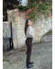 Kahverengi Yüksek Bel Kaşe Pantolon