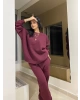 Bordo Oversize Eşofman Takımı