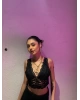 Siyah Dantelli Bralet