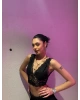 Siyah Dantelli Bralet