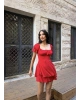 Kırmızı Şort Tulum