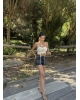 Yeşil Tint Kot Şort