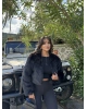 Siyah Crop Kürk Ceket
