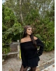 Siyah Madonna Yaka Kazak