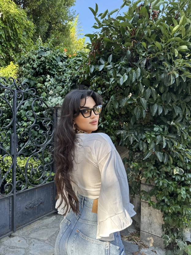 Beyaz Bağlamalı Crop Bluz