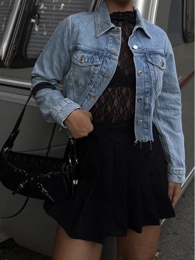 Zra Crop Kot Ceket