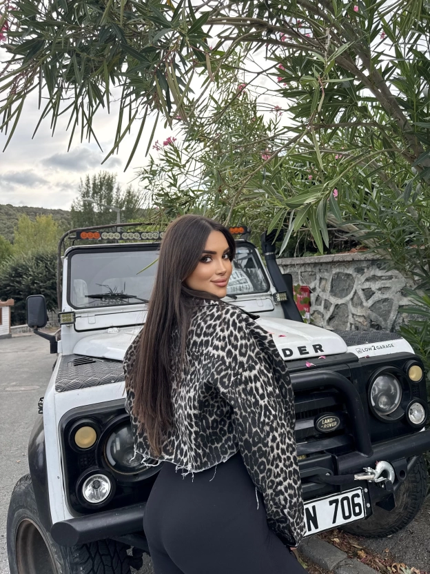 Leopar Crop Ceket
