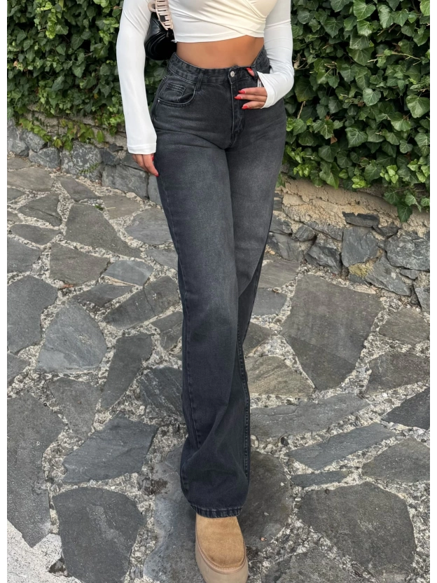 Füme Wide Leg Pantolon