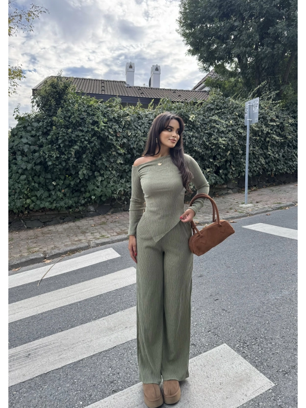 Haki Asimetrik Alt Üst Takım