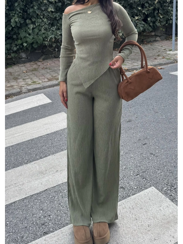 Haki Asimetrik Alt Üst Takım