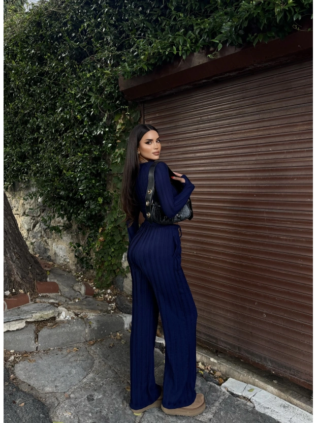 Lacivert Dikiş Detay Alt Üst Takım