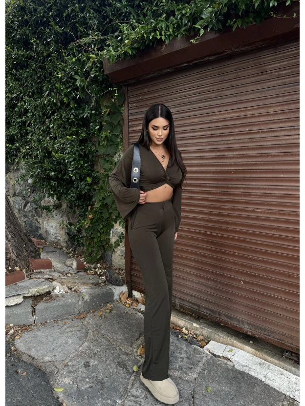 Haki Burgu Detay İkili Takım