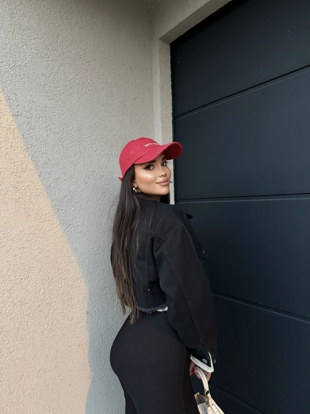 Siyah Crop Ceket