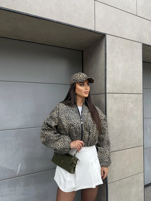 Bomber Leopar Ceket