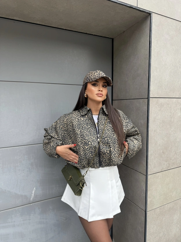Bomber Leopar Ceket