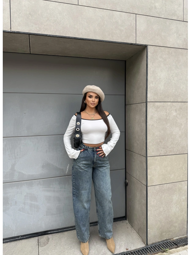 Mavi Tint Yan Cep Boyfirend Jean