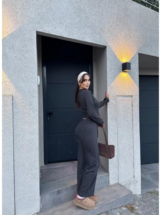 Antrasit Zra Model Hırka Takım