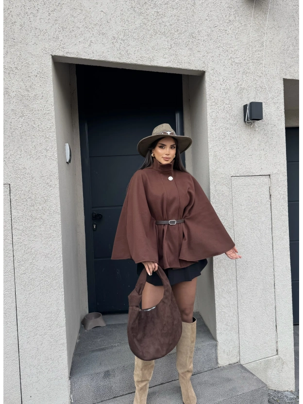 Kahverengi Kemerli Kaşe Panço