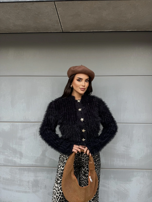 Siyah Yumoş Deniz Yıldızı Kazak