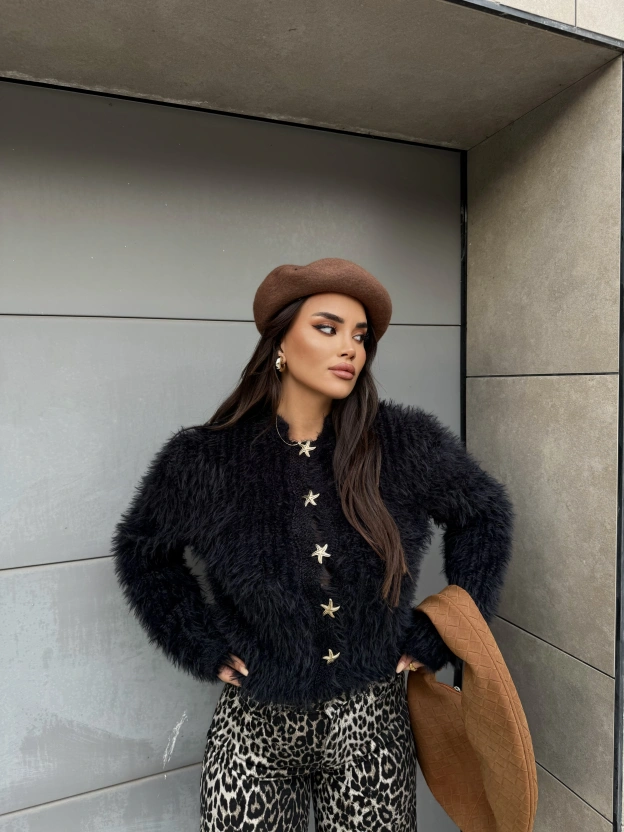 Siyah Yumoş Deniz Yıldızı Kazak