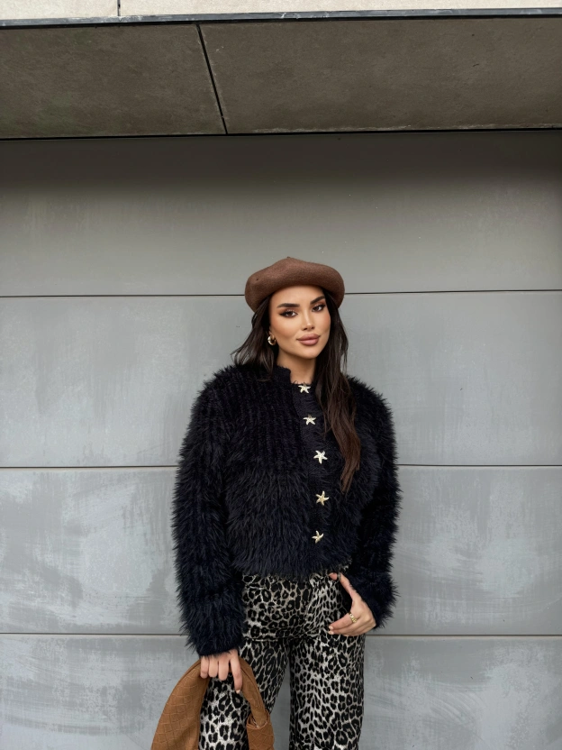 Siyah Yumoş Deniz Yıldızı Kazak