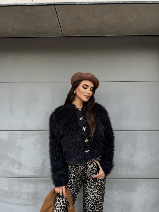 Siyah Yumoş Deniz Yıldızı Kazak