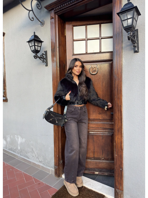 Kahverengi Pensli Boyfriends Jeans