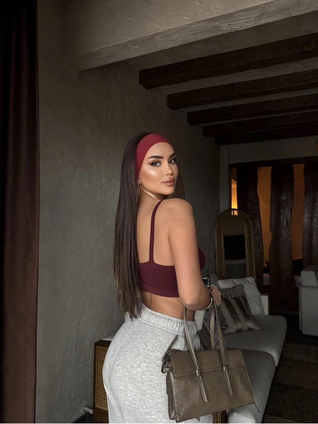 Bordo Kalın Askılı Büstiyer