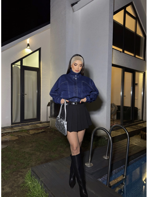 Siyah Stradiv Şort Etek