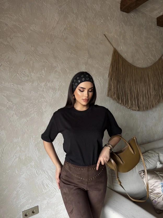 Siyah Oversize Basic Tshirt