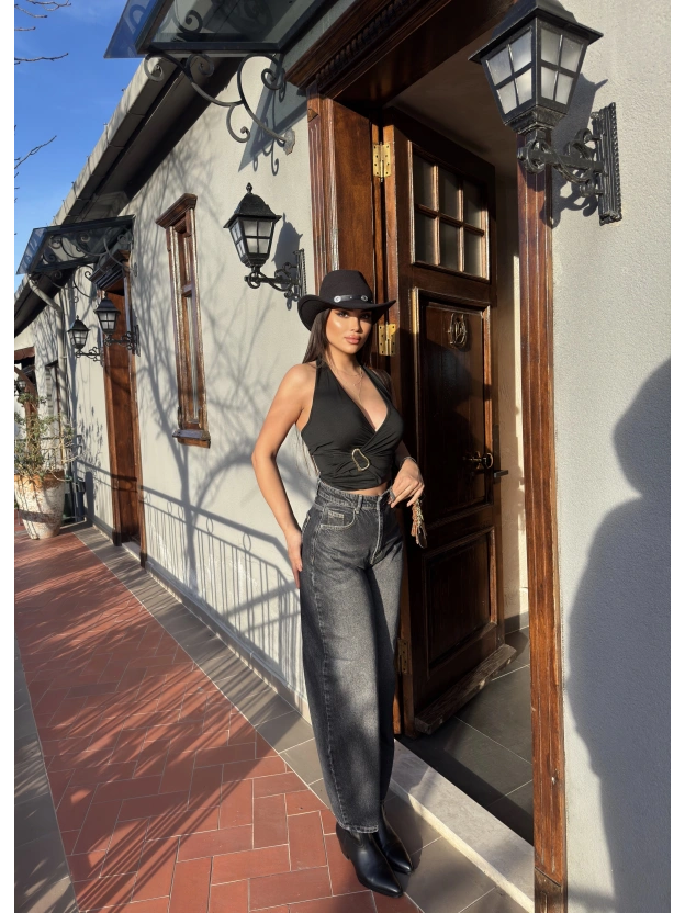 Füme Barrel Fit Pantolon