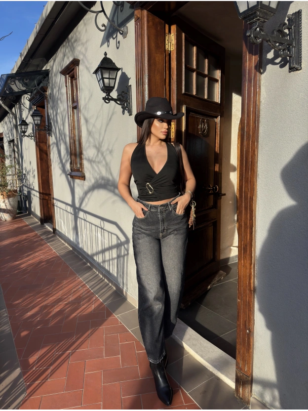 Füme Barrel Fit Pantolon