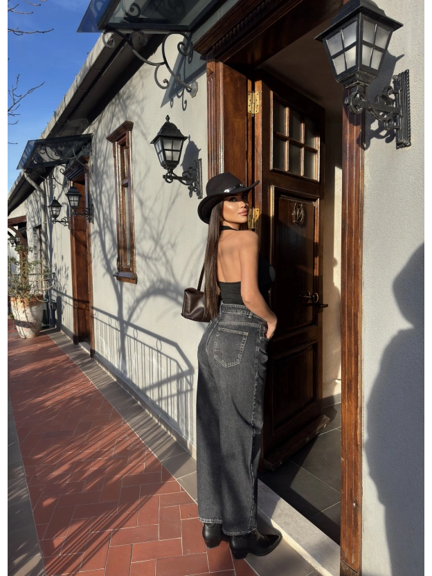 Füme Barrel Fit Pantolon