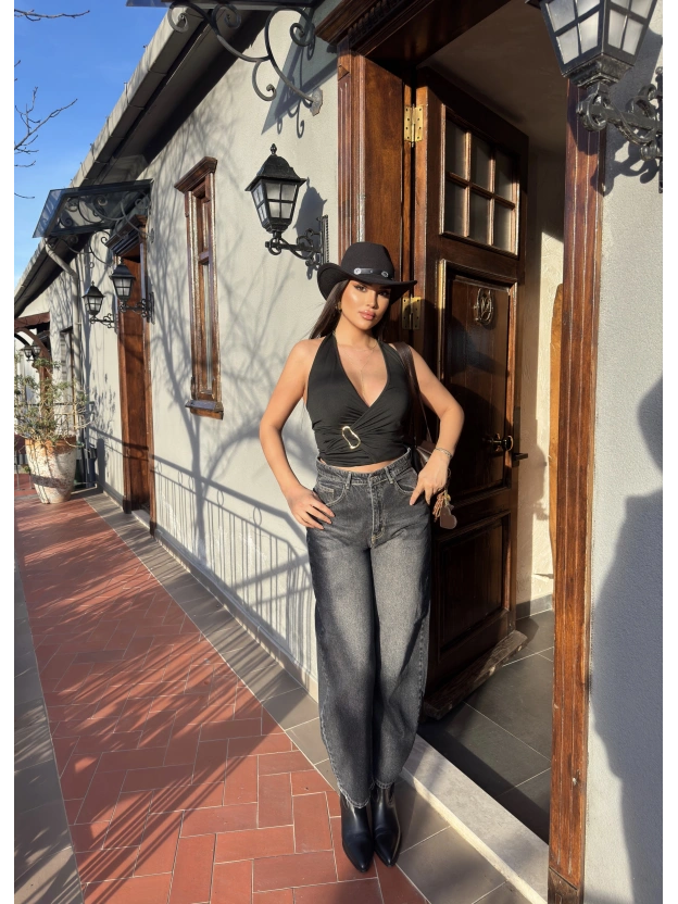 Füme Barrel Fit Pantolon