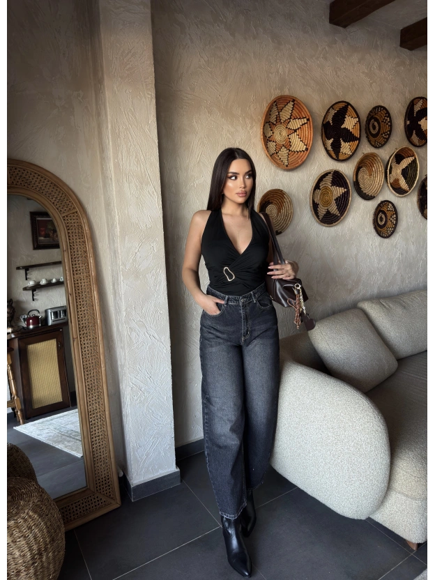 Füme Barrel Fit Pantolon