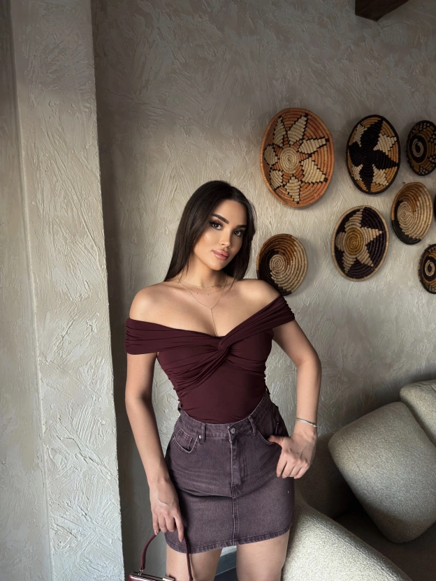 Bordo Tasarım Madonna Bodysuit