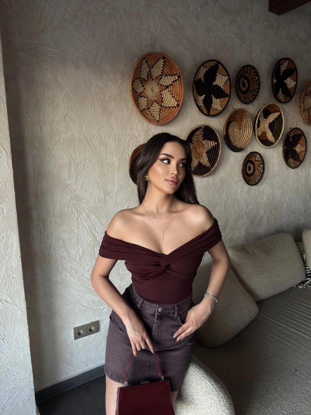 Bordo Tasarım Madonna Bodysuit