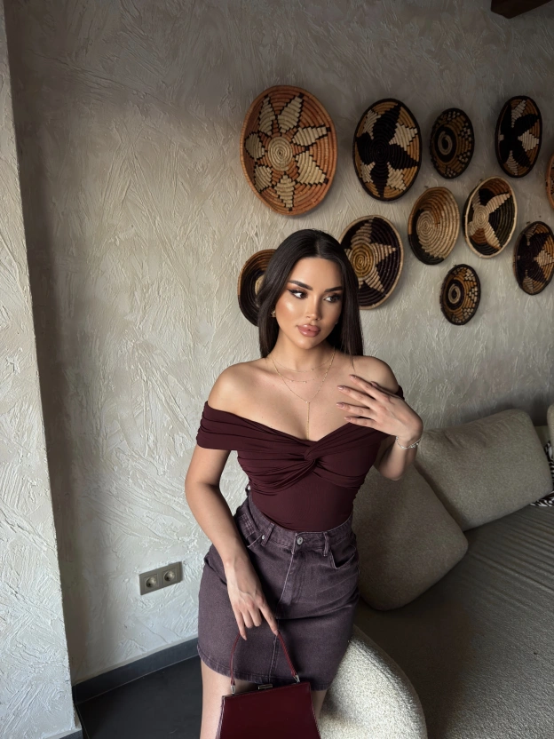 Bordo Tasarım Madonna Bodysuit