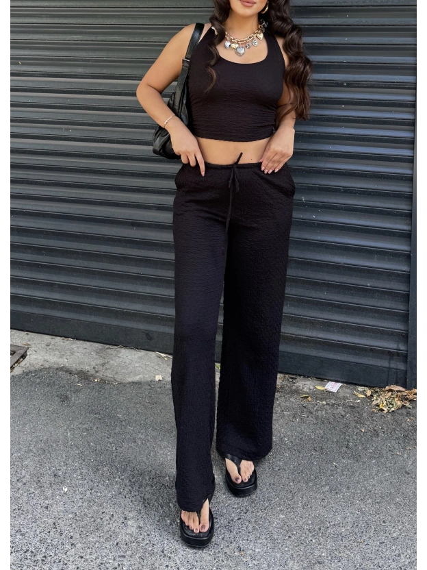 Siyah Boyundan Bağlamalı Bürümcük Takım