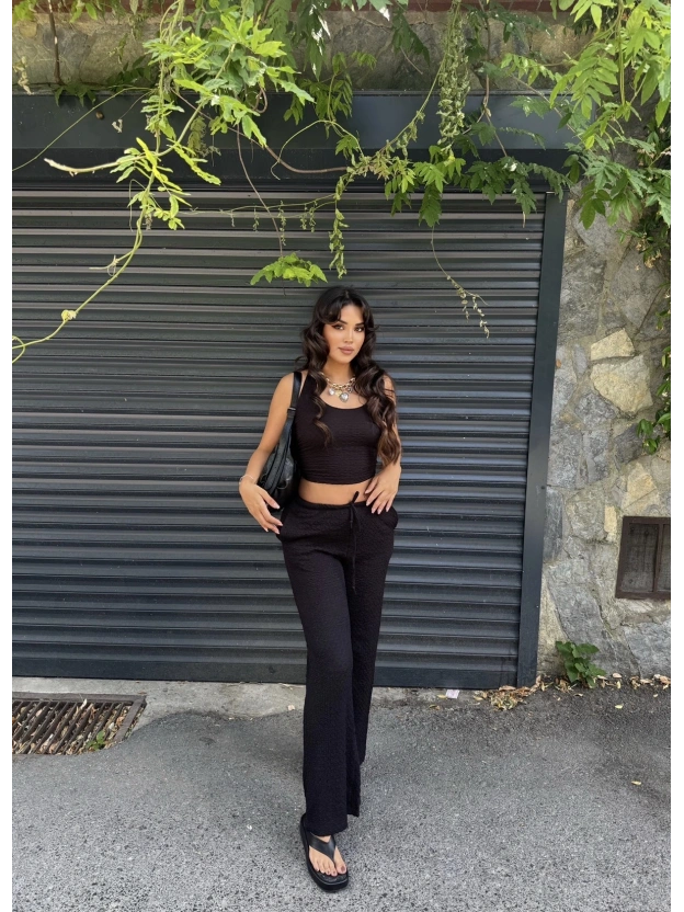 Siyah Boyundan Bağlamalı Bürümcük Takım